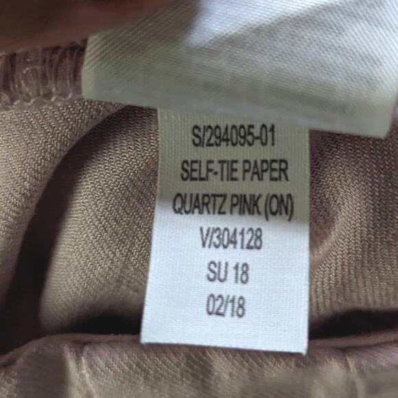 Gap Shorts Women's Size 4 Quartz Pink Self-Tie Paper High Waisted Bermuda Linen - Picture 8 of 8